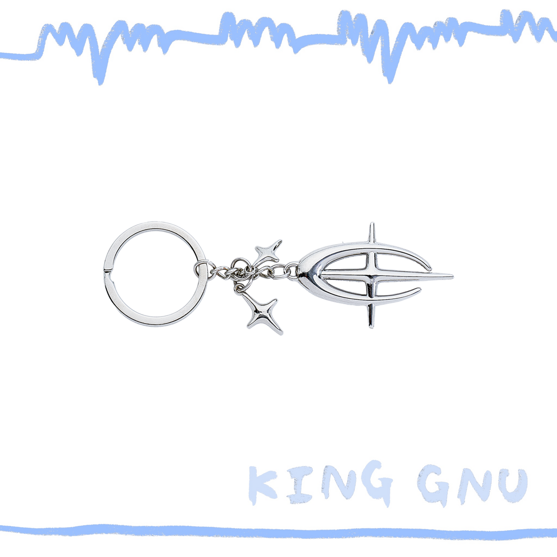 👑🐂 King Gnu - CEN+RAL Tour 2026 - C+ EMBLEM 鑰匙圈(SILVER 👑🐂 King Gnu - CEN+RAL Tour 2026 - C+ EMBLEM 鑰匙圈(SILVER