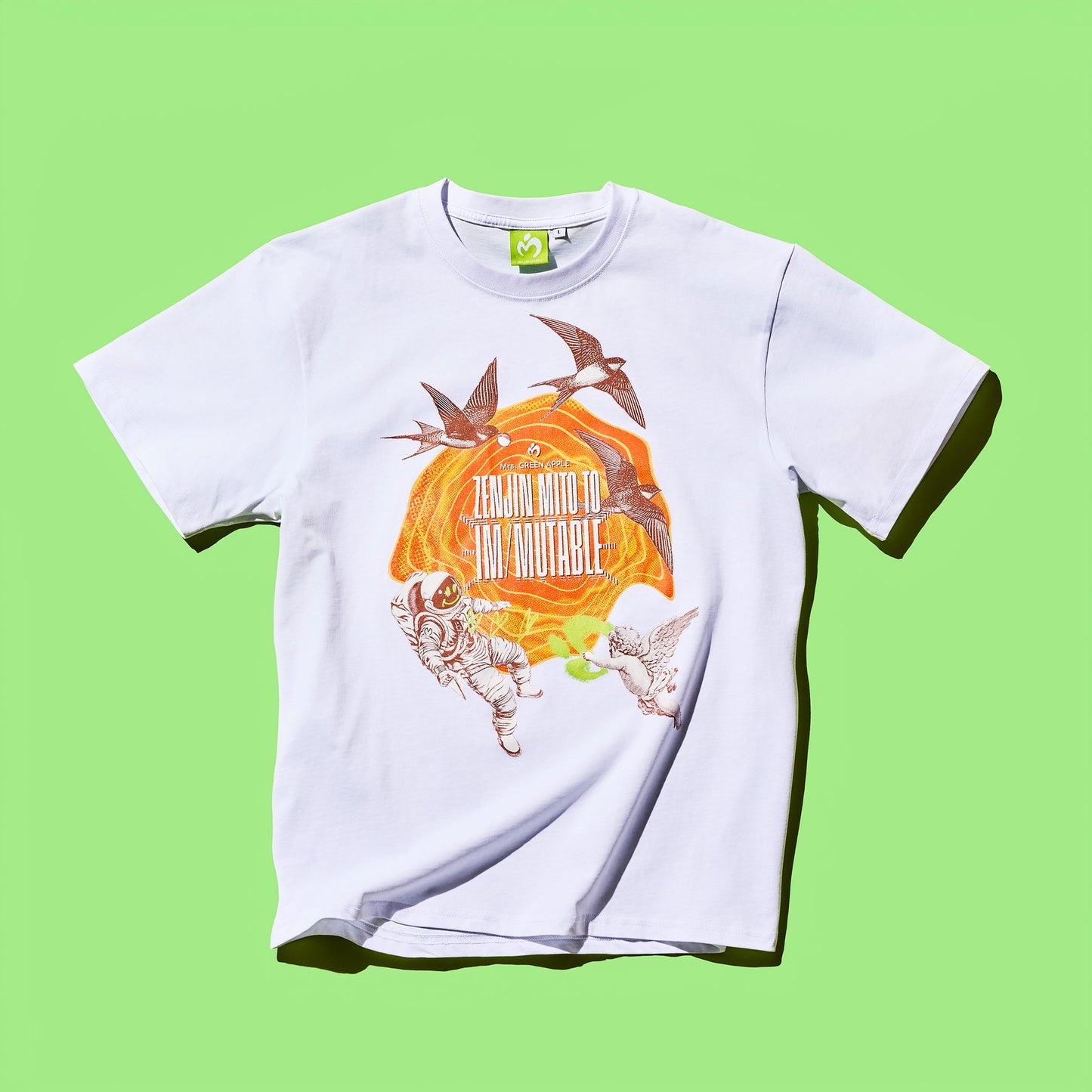🍏 Mrs. GREEN APPLE - ≪ゼンジン未到とイ/ミュータブル〜間奏編〜≫ - IM/MUTABLE T-Shirt / White ♪︎ - 【長期預購-10月下旬】