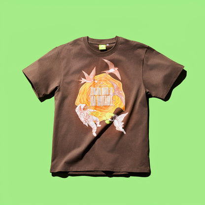 🍏 Mrs. GREEN APPLE - ≪ゼンジン未到とイ/ミュータブル〜間奏編〜≫ - IM/MUTABLE T-Shirt / Brown ♪︎ - 【長期預購-10月下旬】