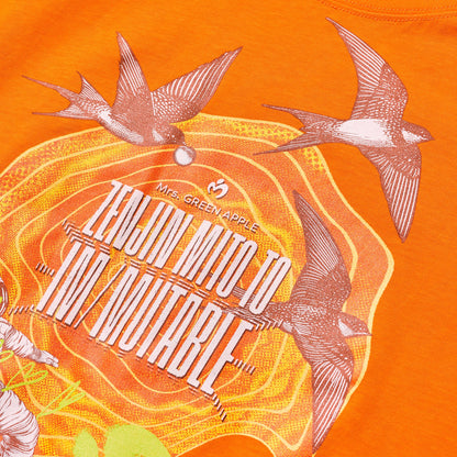 🍏 Mrs. GREEN APPLE - ≪ゼンジン未到とイ/ミュータブル〜間奏編〜≫ - IM/MUTABLE T-Shirt / Orange ♪︎ - 【長期預購-10月下旬】