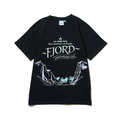 🍏 Mrs. GREEN APPLE - FJORD - LOGO短袖上衣(黑色/白色) ♪︎ - 【長期預購-10月上旬】