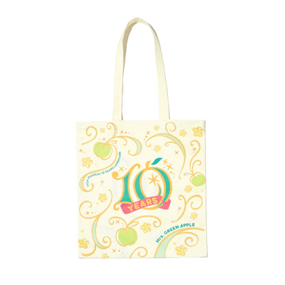 🍏 Mrs. GREEN APPLE - MAGICAL 10 YEARS LANDMARK - 托特包 / 白色 ♪︎ - 【中期預購-12月中旬】