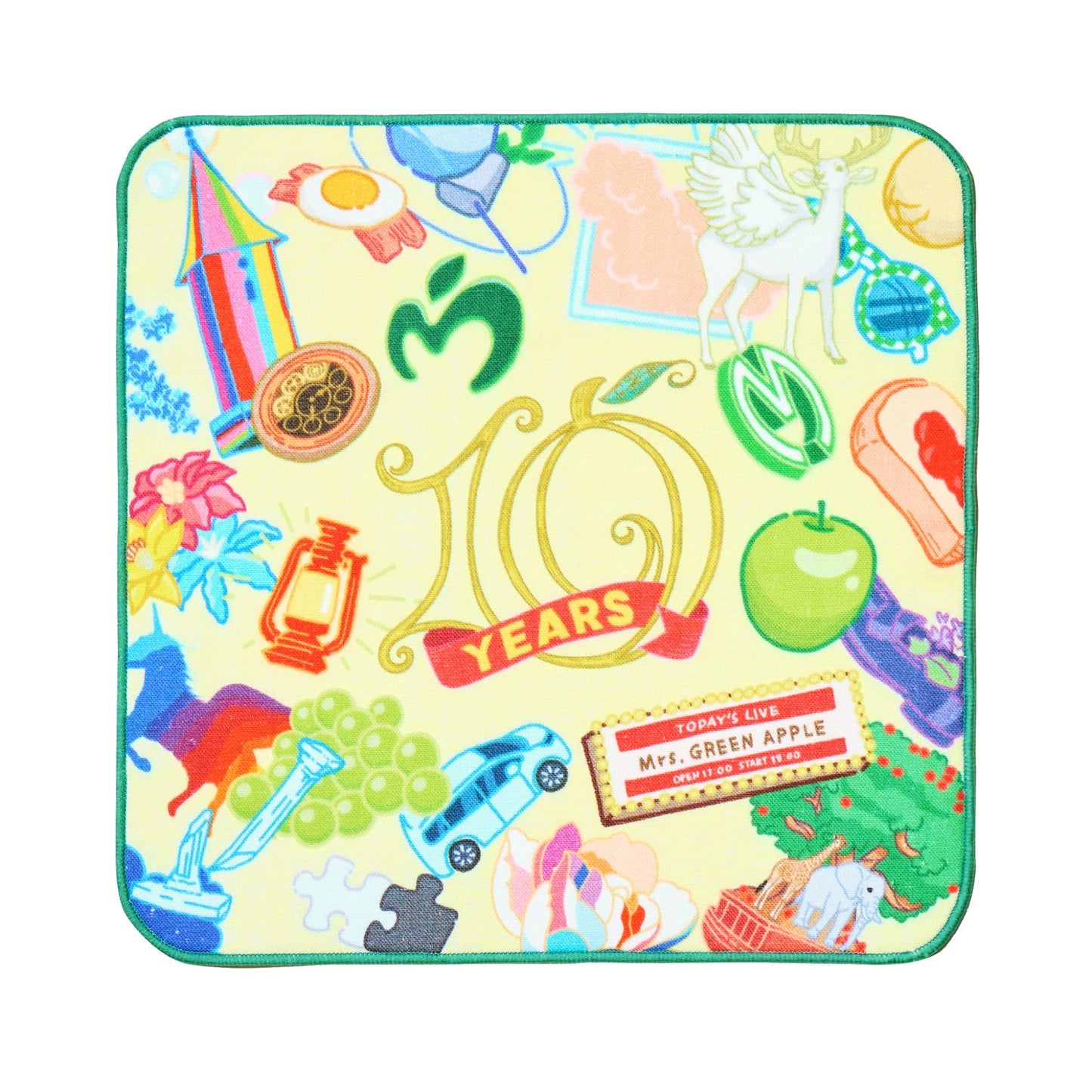 🍏 Mrs. GREEN APPLE - MAGICAL 10 YEARS LANDMARK - 迷你毛巾 / A ♪︎ - 【中期預購-12月中旬】