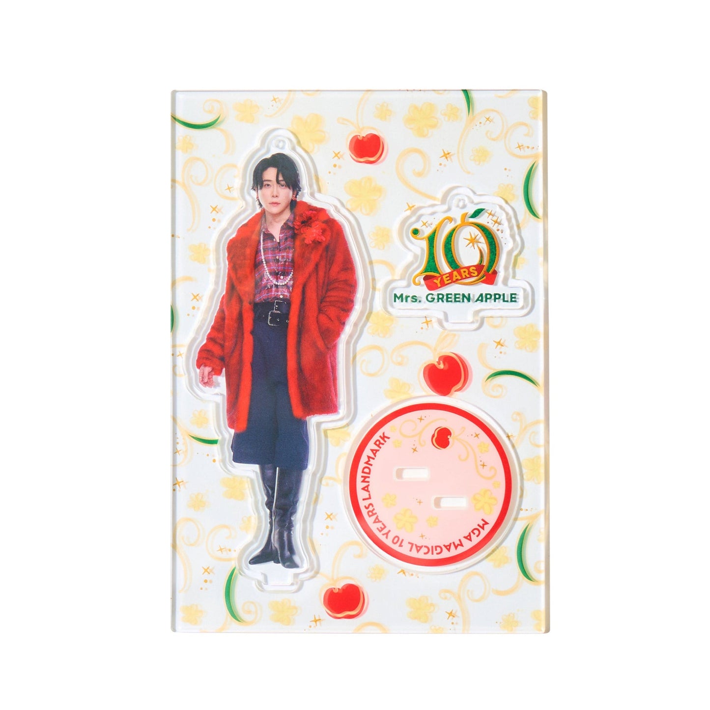 🍏 Mrs. GREEN APPLE - MAGICAL 10 YEARS LANDMARK - 壓克力立牌鑰匙圈 (3件組) ♪︎ - 【中期預購-12月中旬】