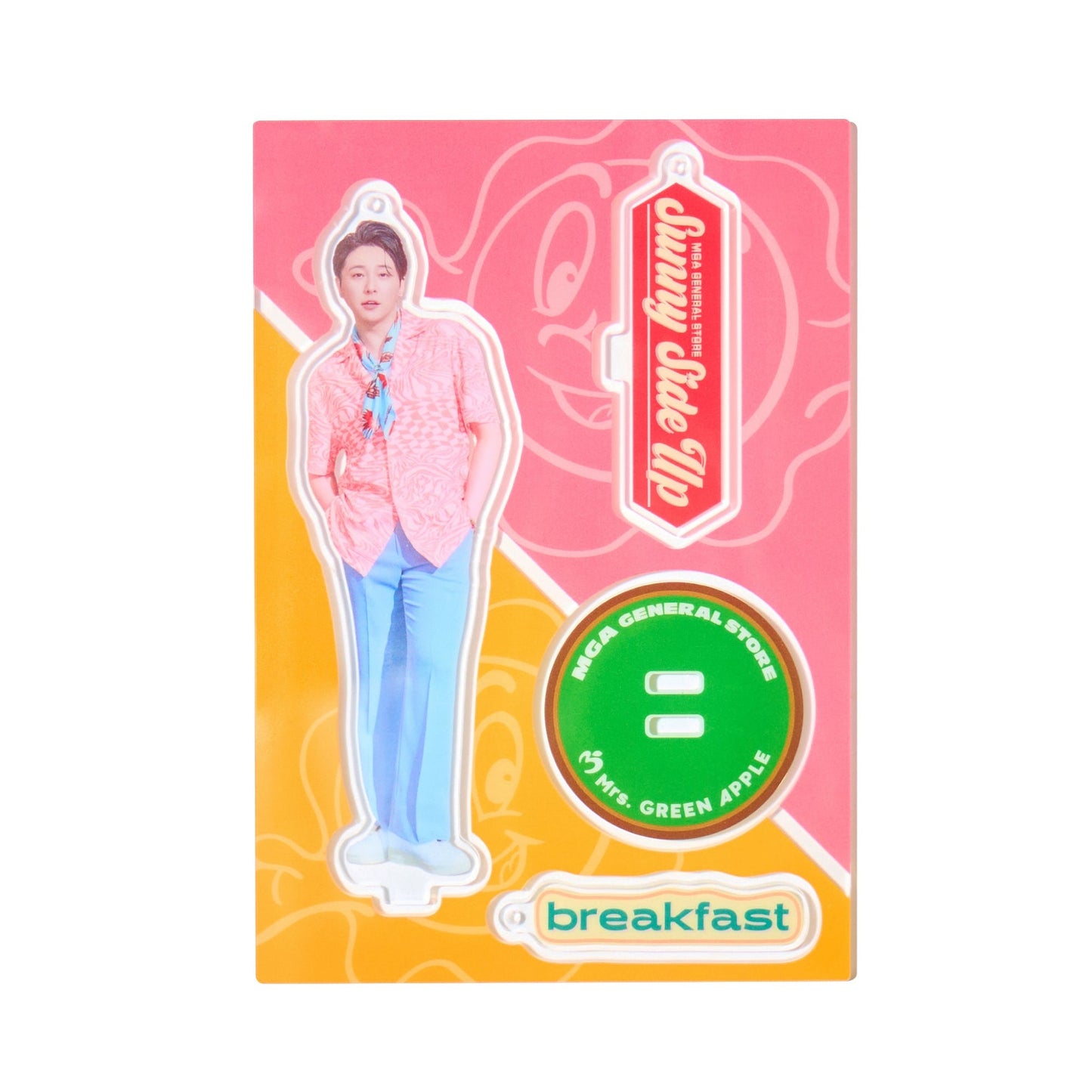 🍏 Mrs. GREEN APPLE - MAGICAL 10 YEARS LANDMARK - 「breakfast」 壓克力立牌鑰匙圈 (3件組) ♪︎ - 【中期預購-12月中旬】
