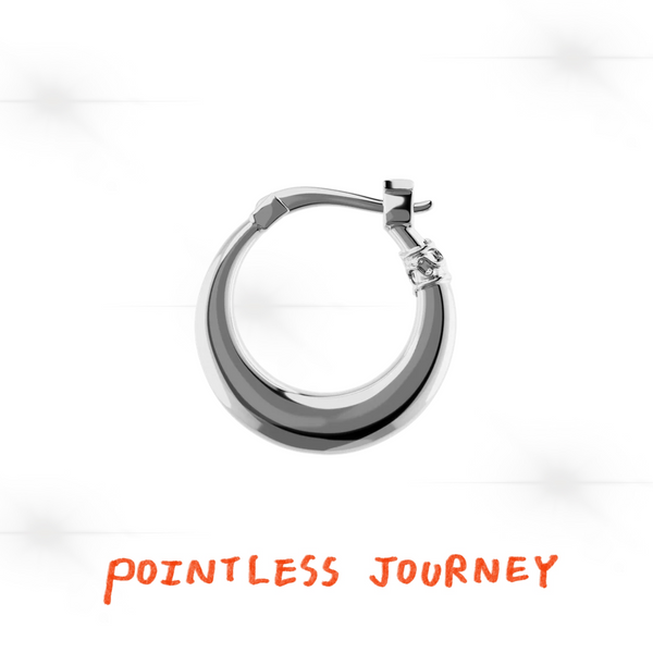 POINTLESS JOURNEY EAR RING PJ LOGO 常田大希 👑🐂 Pointless Journey 常田大希- PJ耳環– 銀色♪︎ - 【長期預購