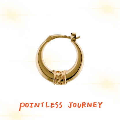 👑🐂 Pointless Journey 常田大希 - PJ LOGO耳環– 金色 ♪︎ - 【長期預購-2026/01】