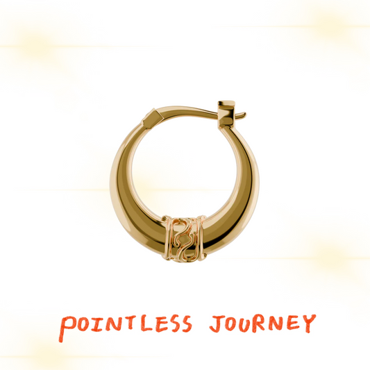 👑🐂 Pointless Journey 常田大希 - PJ LOGO耳環– 金色 ♪︎ - 【長期預購-2026/01】