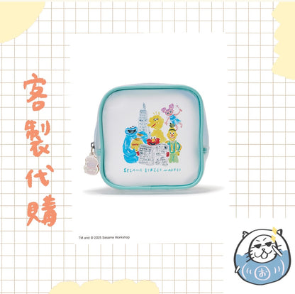 【客製代購#WGCO0112】 - 芝麻街方形收納小包 - 藍色款 ♪︎
