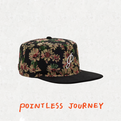 👑🐂 Pointless Journey 常田大希 - FLOWER PILLBOX CAP– BLACK ♪︎ - 【長期預購-6月下旬】