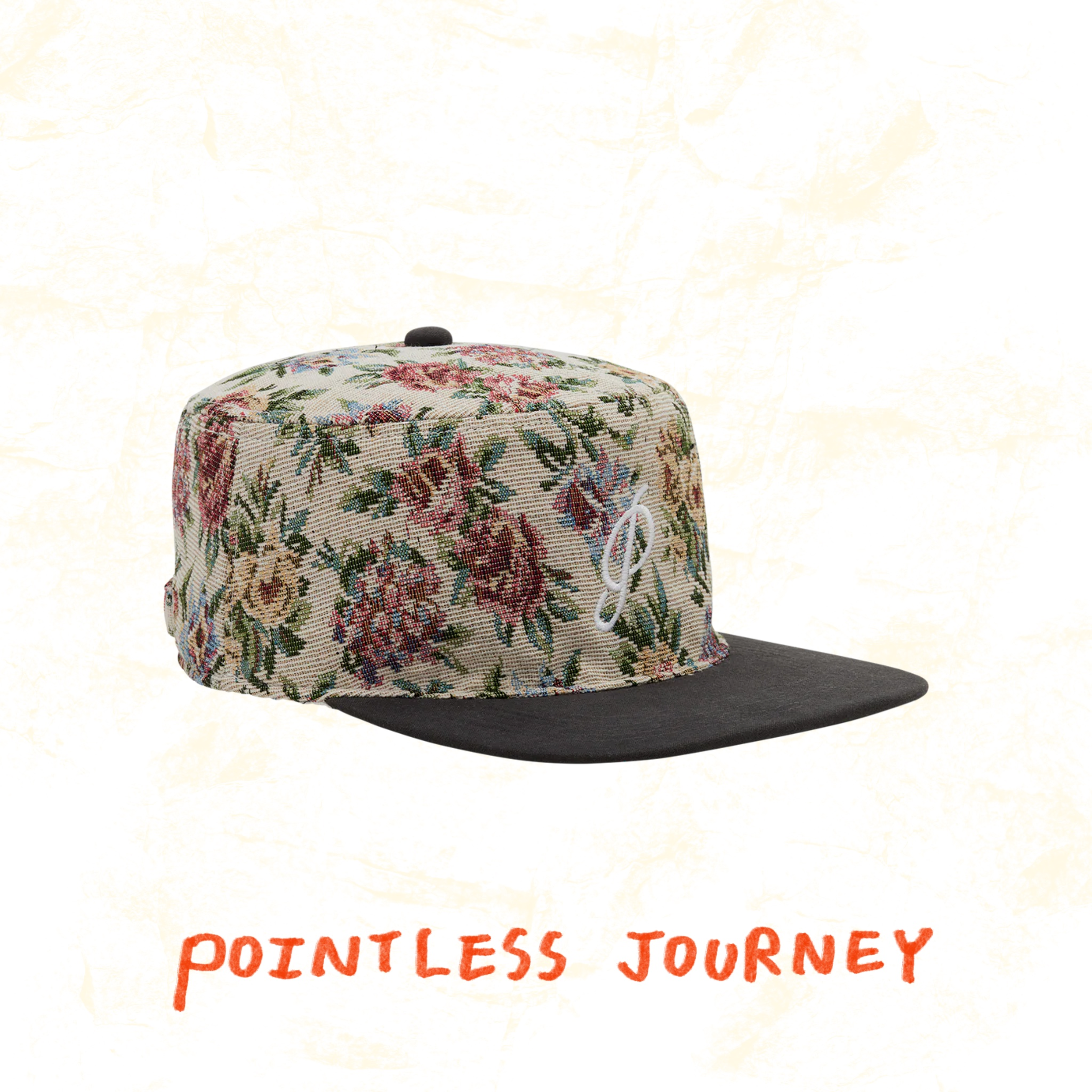 👑🐂 Pointless Journey 常田大希- FLOWER PILLBOX CAP– IVORY