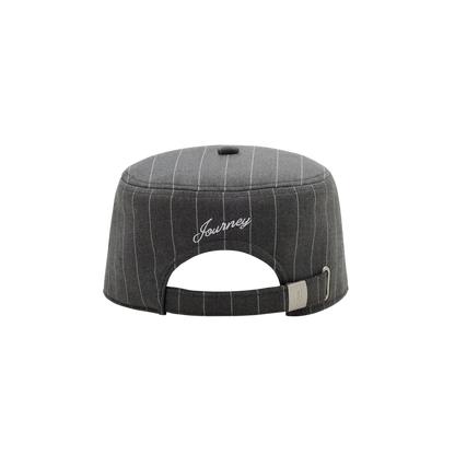👑🐂 Pointless Journey 常田大希 - STRIPE PILLBOX CAP– GREY ♪︎ - 【長期預購-6月下旬】