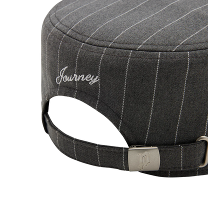 👑🐂 Pointless Journey 常田大希 - STRIPE PILLBOX CAP– GREY ♪︎ - 【長期預購-6月下旬】