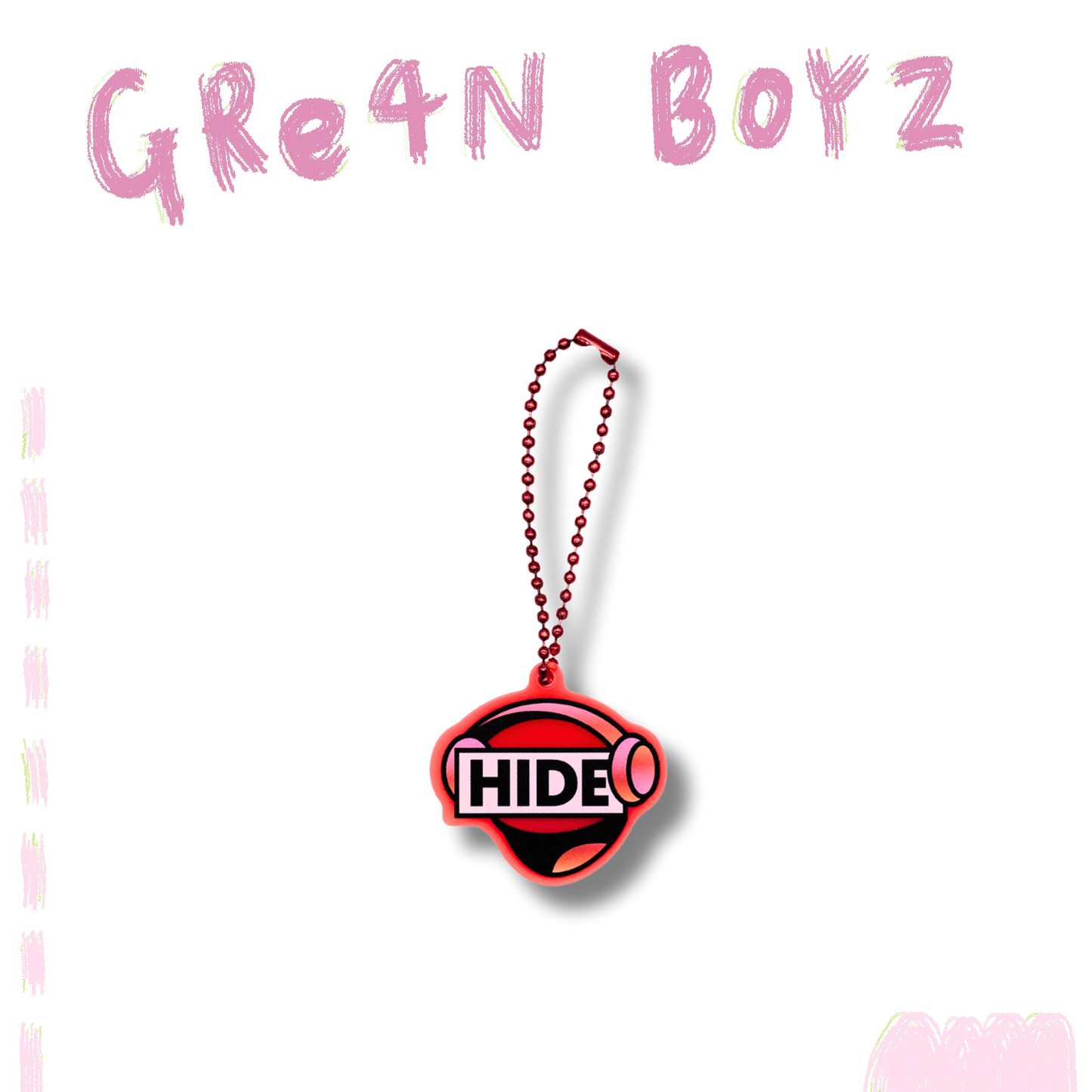 🦷 GRe4N BOYZ - 2025 ❛THE XY❜ 巡迴周邊第1彈 - 與HIDE【成員LOGO壓克力鑰匙圈(HIDE)】 ♪︎