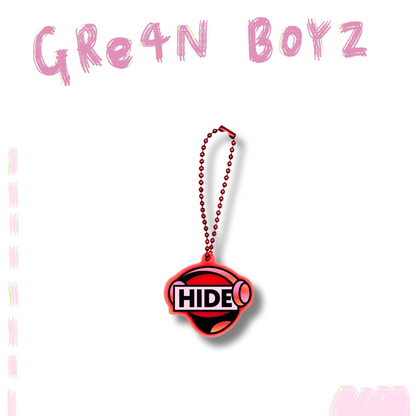 🦷 GRe4N BOYZ - 2025 ❛THE XY❜ 巡迴周邊第1彈 - 與HIDE【成員LOGO壓克力鑰匙圈(HIDE)】 ♪︎
