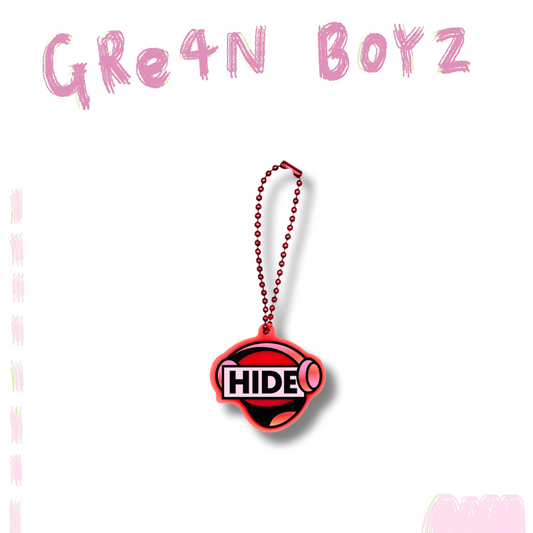 🦷 GRe4N BOYZ - 2025 ❛THE XY❜ 巡迴周邊第1彈 - 與HIDE【成員LOGO壓克力鑰匙圈(HIDE)】 ♪︎