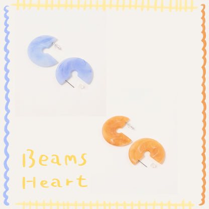 BEAMS HEART - 壓克力耳針耳環 ♪︎