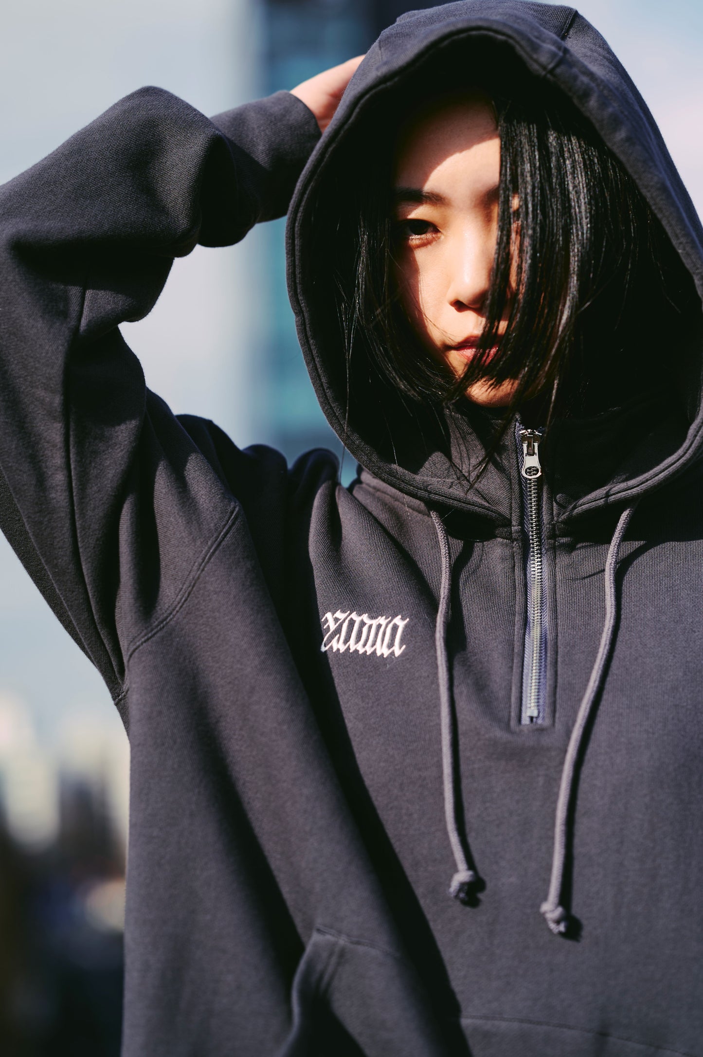 ☄️ Yama - the meaning of life TOUR 2024 - Half-zip Hoodie Black ♪︎