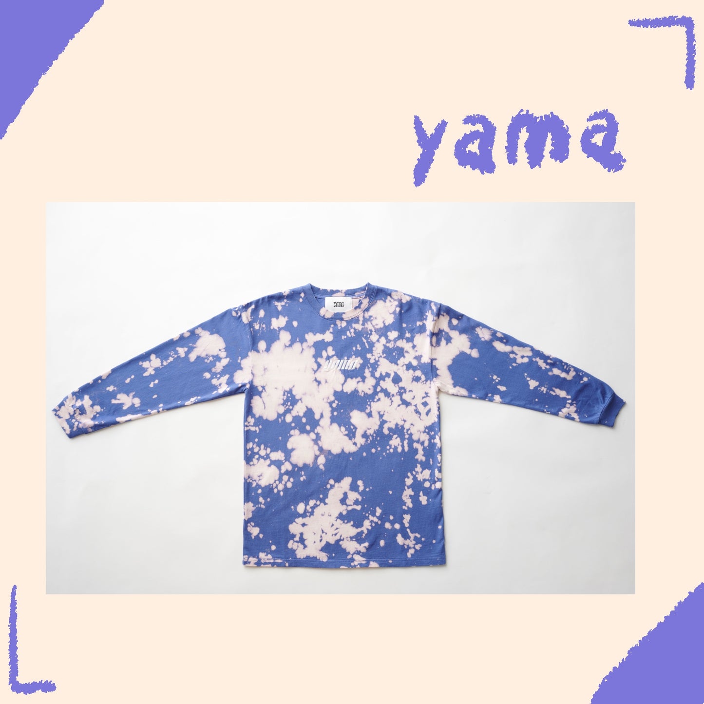 ☄️ Yama - Tie dye - Long T-shirts Blue ♪︎