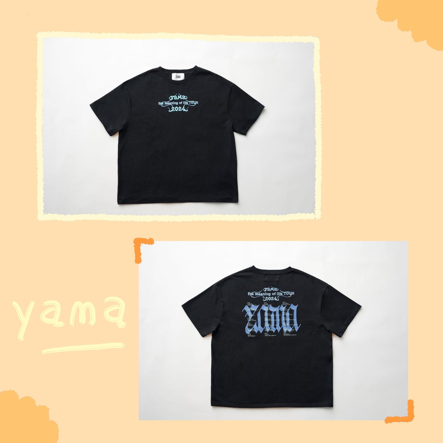 ☄️ Yama - the meaning of life TOUR 2024 - Big T-shirt ♪︎