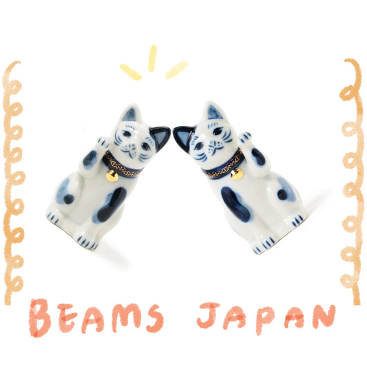 🐱中外陶園 × BEAMS JAPAN - 招財貓 – 藍染系列 ♪