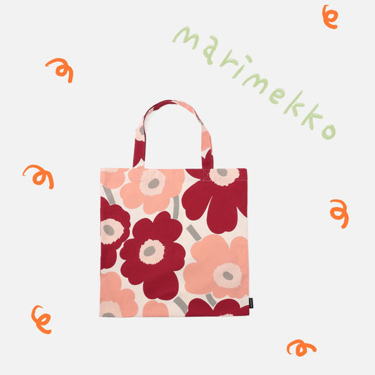 Marimekko - 亞洲限定托特包 - 紅色系 ♪︎