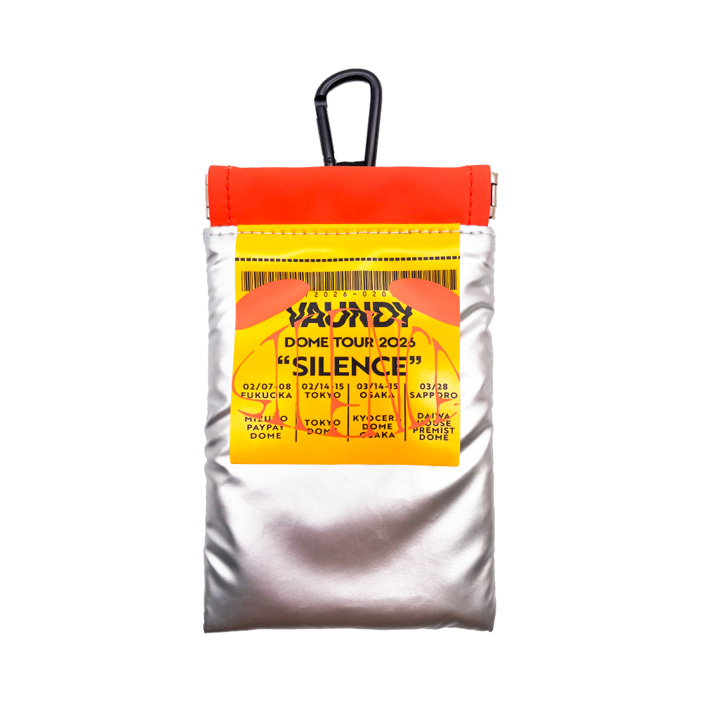 🍥 Vaundy - "SILENCE" - Snap Pouch［Silver］ ♪︎