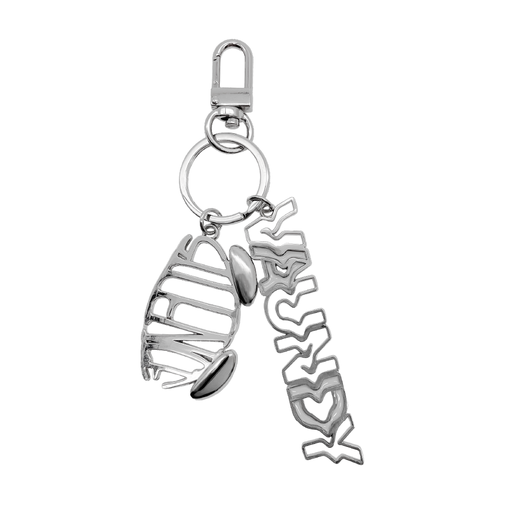 🍥 Vaundy - "SILENCE" - Metal Logo Keychain［Silver］ ♪︎