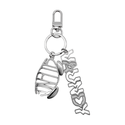 🍥 Vaundy - "SILENCE" - Metal Logo Keychain［Silver］ ♪︎
