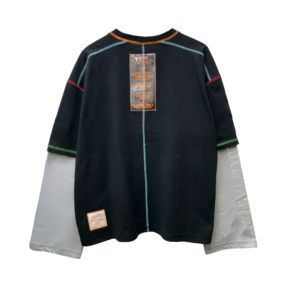 🍥 Vaundy - "SILENCE" - Logo Layered T-shirt［Black］ ♪︎