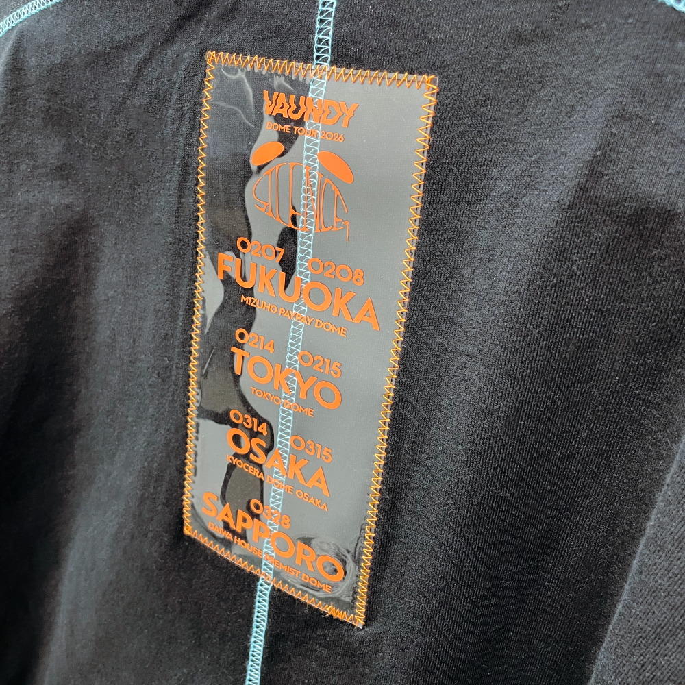 🍥 Vaundy - "SILENCE" - Logo Layered T-shirt［Black］ ♪︎