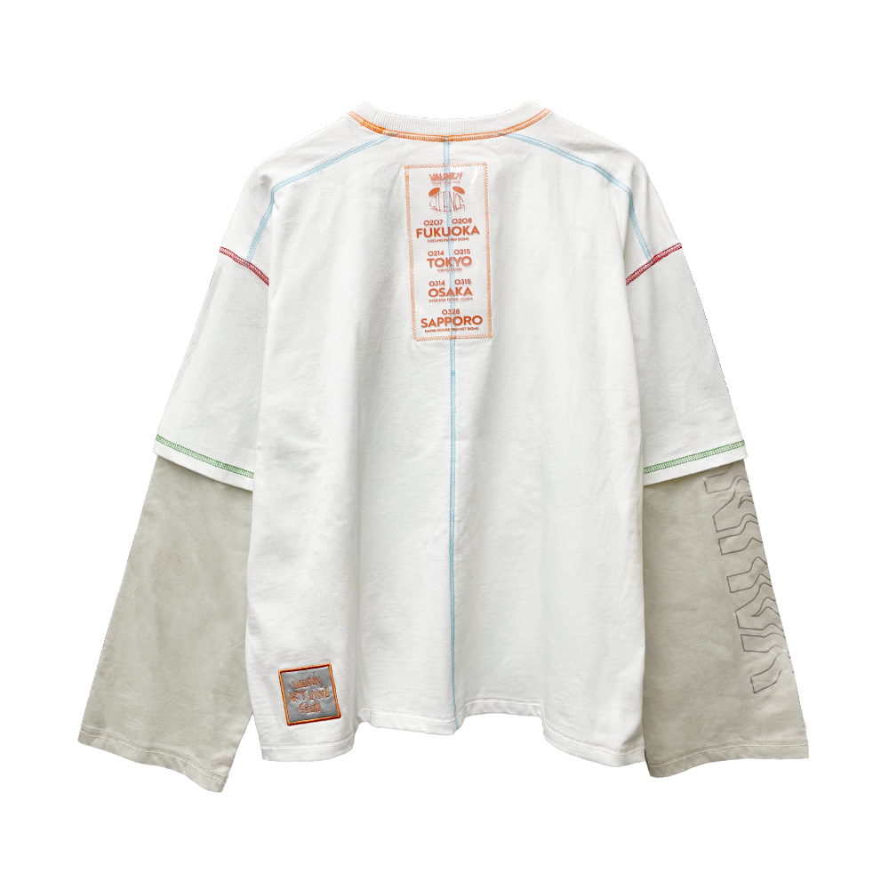 🍥 Vaundy - "SILENCE" - Logo Layered T-shirt［White］ ♪︎