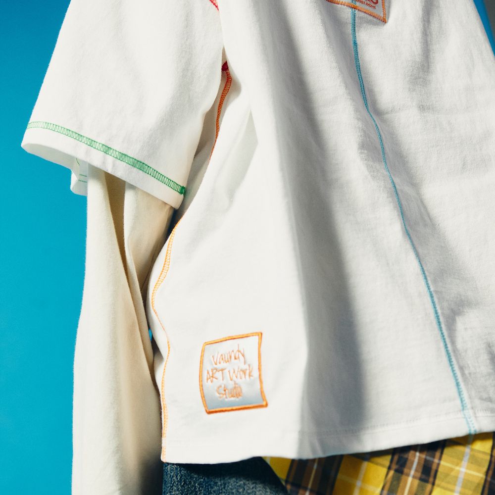 🍥 Vaundy - "SILENCE" - Logo Layered T-shirt［White］ ♪︎