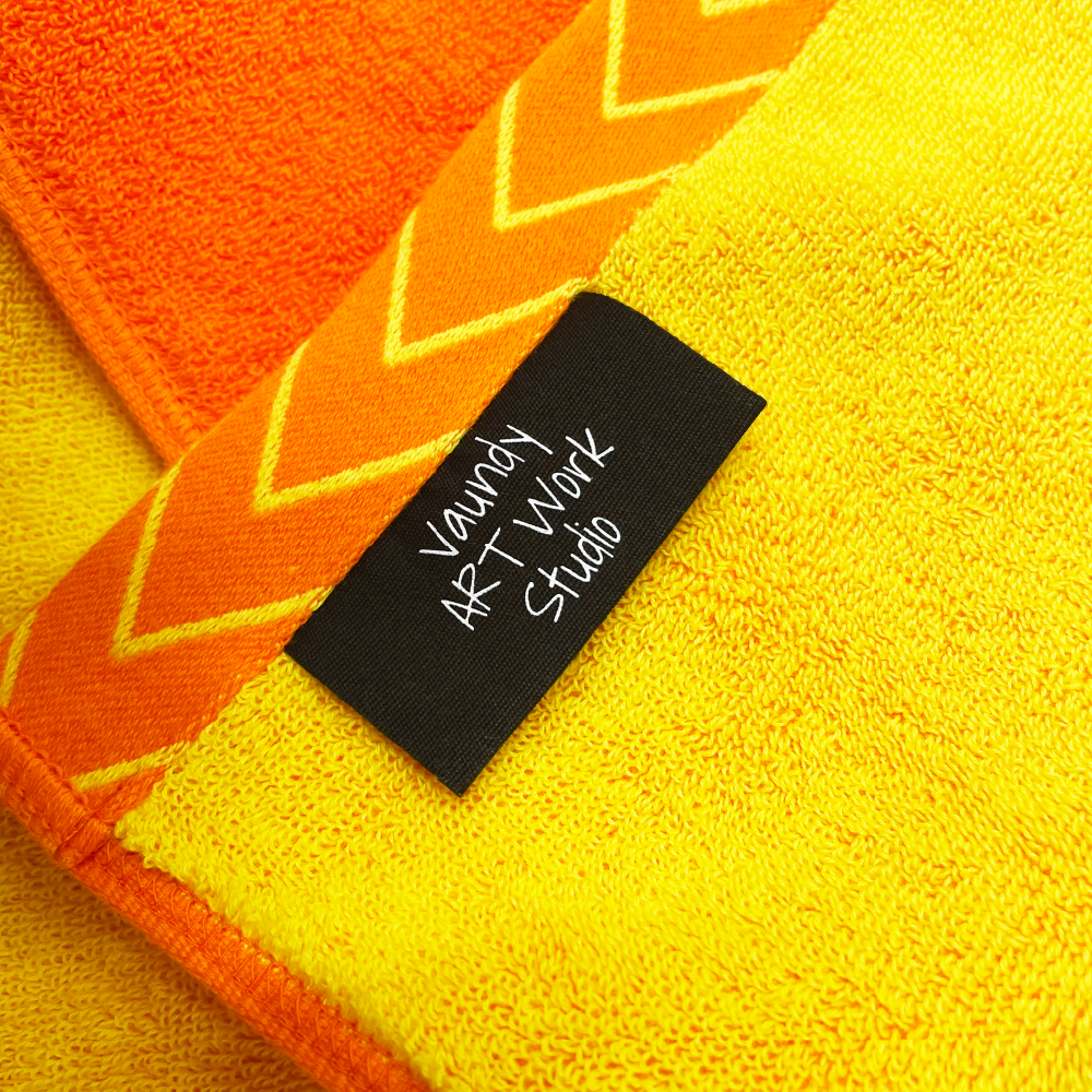🍥 Vaundy - 【TOKYO limited】Logo Jacquard Towel［Orange×Yellow］ ♪︎