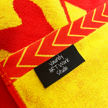 🍥 Vaundy - 【OSAKA limited】Logo Jacquard Towel［Red×Yellow］ ♪︎