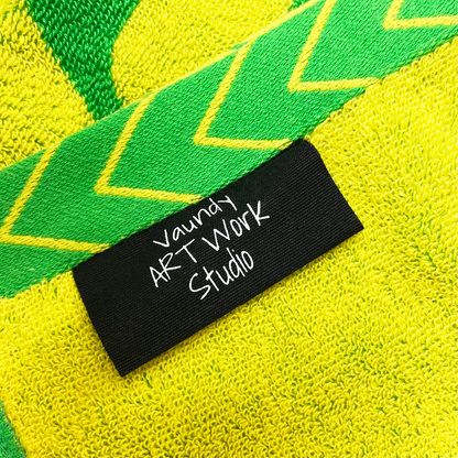 🍥 Vaundy - 【HOKKAIDO limited】Logo Jacquard Towel［Green×Yellow］ ♪︎