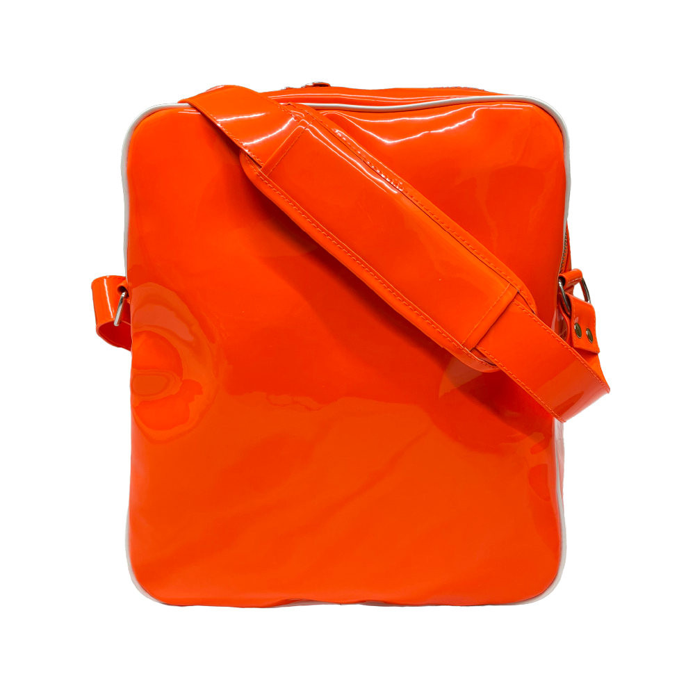 🍥 Vaundy - "SILENCE" - Patent Leather Shoulder Bag［Orange］ ♪︎