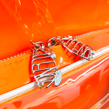 🍥 Vaundy - "SILENCE" - Patent Leather Shoulder Bag［Orange］ ♪︎