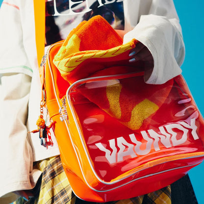 🍥 Vaundy - "SILENCE" - Patent Leather Shoulder Bag［Orange］ ♪︎