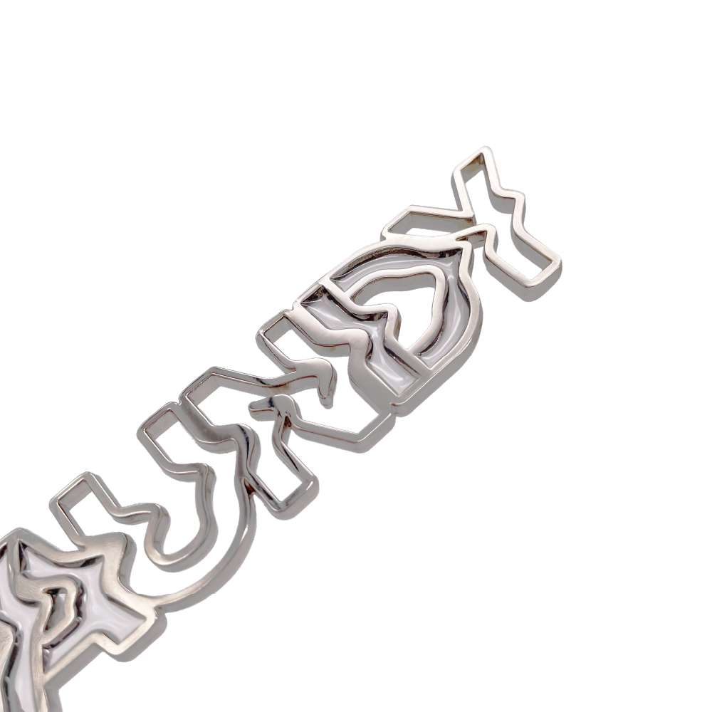 🍥 Vaundy - "SILENCE" - Metal Logo Keychain［Silver］ ♪︎