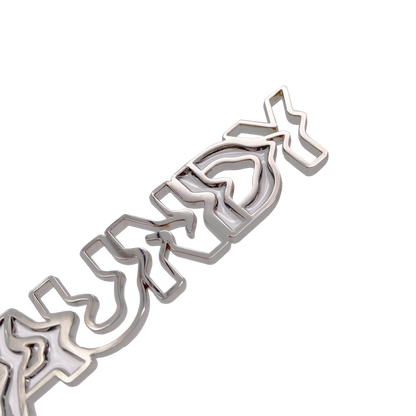🍥 Vaundy - "SILENCE" - Metal Logo Keychain［Silver］ ♪︎