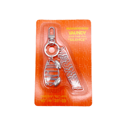 🍥 Vaundy - "SILENCE" - Metal Logo Keychain［Silver］ ♪︎