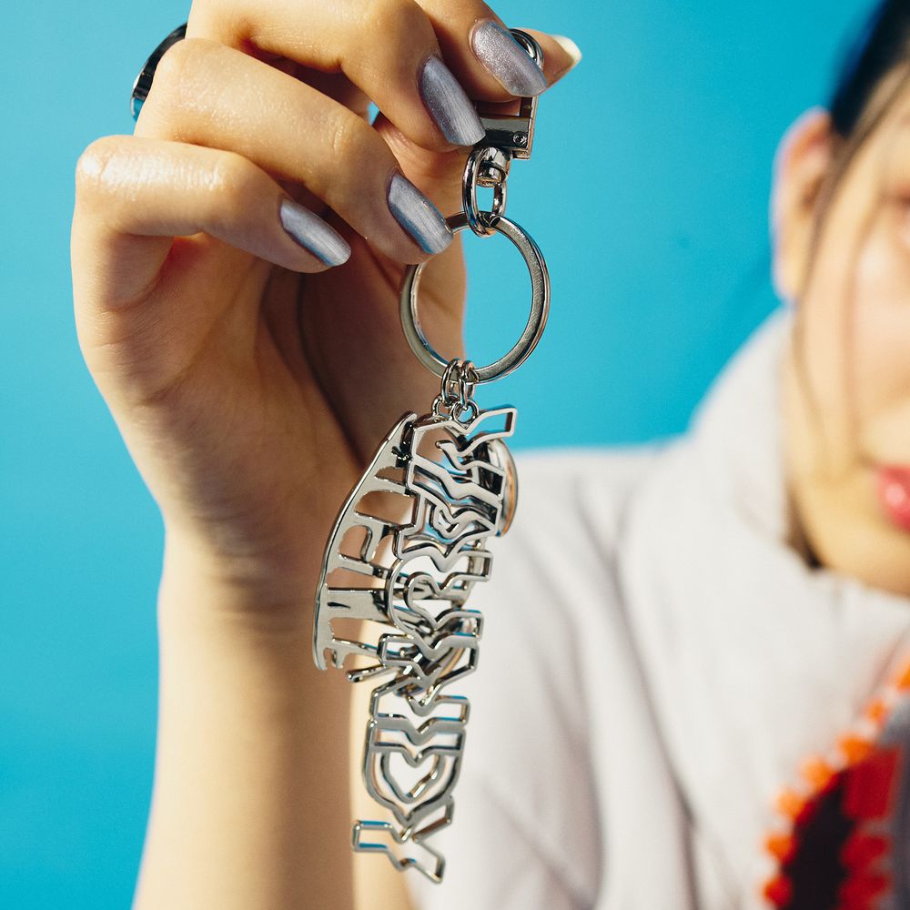 🍥 Vaundy - "SILENCE" - Metal Logo Keychain［Silver］ ♪︎