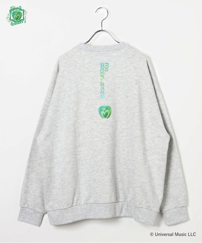 🍏 Mrs. GREEN APPLE - Mrs. GREEN APPLE × and ST - Oversized Sweatshirt  / Gray ♪︎ - 【中期預購-202604】