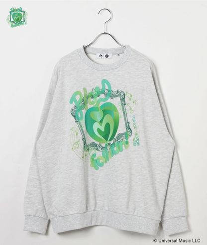 🍏 Mrs. GREEN APPLE - Mrs. GREEN APPLE × and ST - Oversized Sweatshirt  / Gray ♪︎ - 【中期預購-202604】
