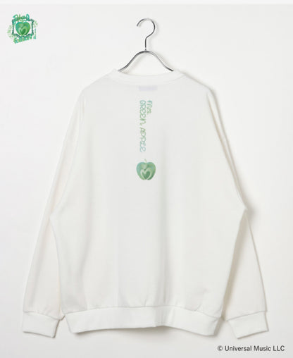 🍏 Mrs. GREEN APPLE - Mrs. GREEN APPLE × and ST - Oversized Sweatshirt  / White ♪︎ - 【中期預購-202604】