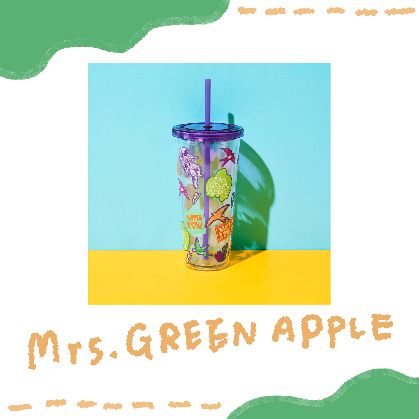 🍏 Mrs. GREEN APPLE - ≪ゼンジン未到とイ/ミュータブル〜間奏編〜≫ - IM/MUTABLE 透明隨行杯 / Purple ♪︎ - 【長期預購-10月下旬】