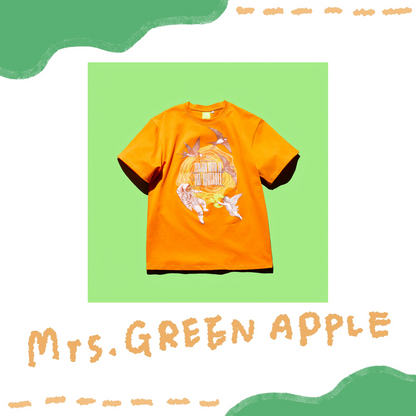 🍏 Mrs. GREEN APPLE - ≪ゼンジン未到とイ/ミュータブル〜間奏編〜≫ - IM/MUTABLE T-Shirt / Orange ♪︎ - 【長期預購-10月下旬】