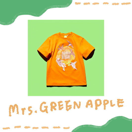 🍏 Mrs. GREEN APPLE - ≪ゼンジン未到とイ/ミュータブル〜間奏編〜≫ - IM/MUTABLE T-Shirt / Orange ♪︎ - 【長期預購-10月下旬】