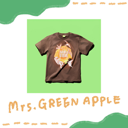 🍏 Mrs. GREEN APPLE - ≪ゼンジン未到とイ/ミュータブル〜間奏編〜≫ - IM/MUTABLE T-Shirt / Brown ♪︎ - 【長期預購-10月下旬】